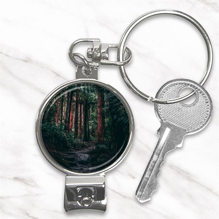 Forest Jungle Trees Tropics Nail Clippers Key Chain