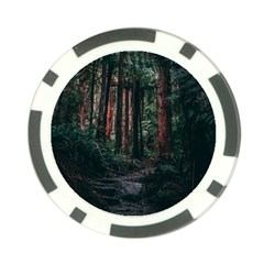 Forest Jungle Trees Tropics Poker Chip Card Guard