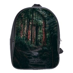 Forest Jungle Trees Tropics School Bag (large)