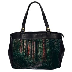 Forest Jungle Trees Tropics Oversize Office Handbag (2 Sides)