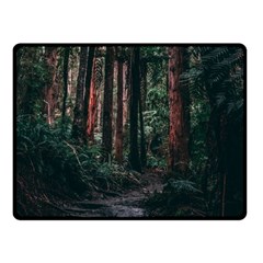 Forest Jungle Trees Tropics Fleece Blanket (small)