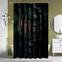 Forest Jungle Trees Tropics Shower Curtain 48  X 72  (small) 