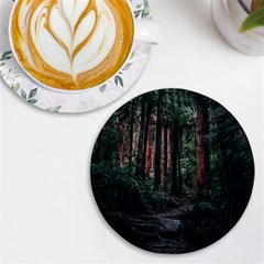 Forest Jungle Trees Tropics Uv Print Round Tile Coaster