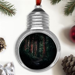 Forest Jungle Trees Tropics Metal Light Bulb Shape Ornament