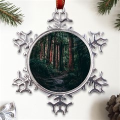 Forest Jungle Trees Tropics Metal Large Snowflake Ornament