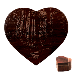 Forest Jungle Trees Tropics Heart Wood Jewelry Box