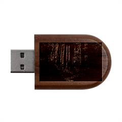 Forest Jungle Trees Tropics Wood Oval Usb Flash Drive