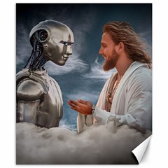 Religion And Artificial Intelligence Conceptual Digital Artwork Canvas 8  X 10 