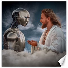 Religion And Artificial Intelligence Conceptual Digital Artwork Canvas 12  X 12 