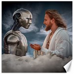 Religion And Artificial Intelligence Conceptual Digital Artwork Canvas 16  x 16  15.2 x15.41  Canvas - 1