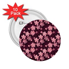 Cherry Blossoms Japanese 2 25  Buttons (10 Pack) 