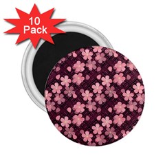 Cherry Blossoms Japanese 2 25  Magnets (10 Pack) 