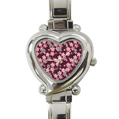 Cherry Blossoms Japanese Heart Italian Charm Watch