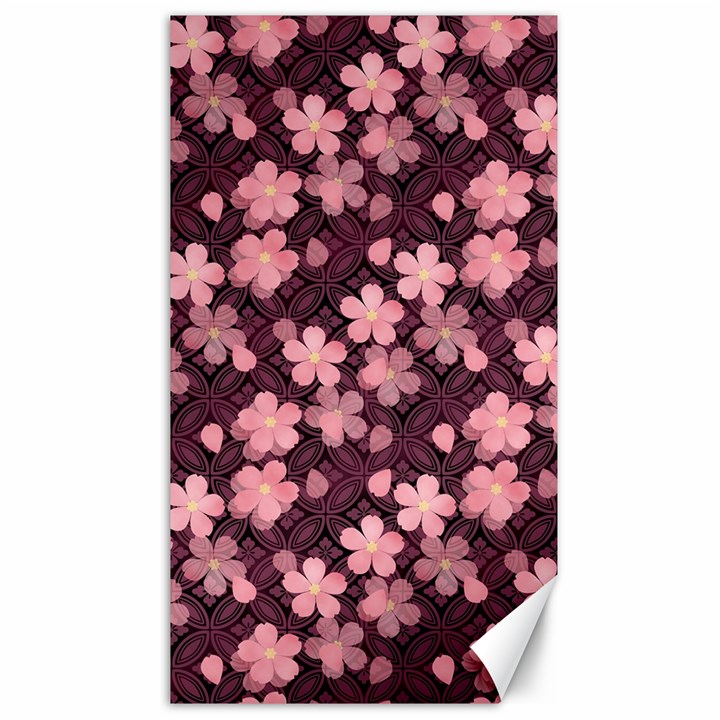 Cherry Blossoms Japanese Canvas 40  x 72 