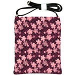 Cherry Blossoms Japanese Shoulder Sling Bag Front