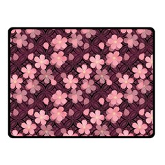 Cherry Blossoms Japanese Fleece Blanket (small)