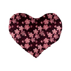 Cherry Blossoms Japanese Standard 16  Premium Heart Shape Cushions