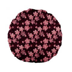 Cherry Blossoms Japanese Standard 15  Premium Flano Round Cushions