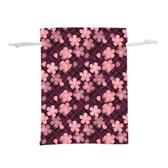 Cherry Blossoms Japanese Lightweight Drawstring Pouch (l)