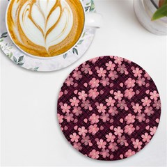 Cherry Blossoms Japanese Uv Print Round Tile Coaster