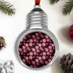 Cherry Blossoms Japanese Metal Light Bulb Shape Ornament