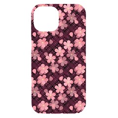 Cherry Blossoms Japanese Iphone 15 Black Uv Print Pc Hardshell Case