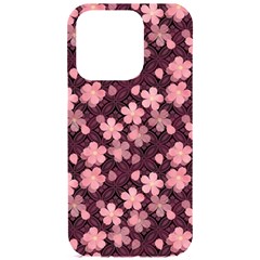 Cherry Blossoms Japanese Iphone 15 Pro Black Uv Print Pc Hardshell Case