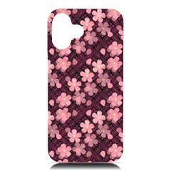 Cherry Blossoms Japanese Iphone 16 Plus Black Uv Print Pc Hardshell Case