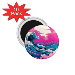 Waves Mountains Sky 1 75  Magnets (10 Pack) 