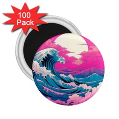 Waves Mountains Sky 2 25  Magnets (100 Pack) 