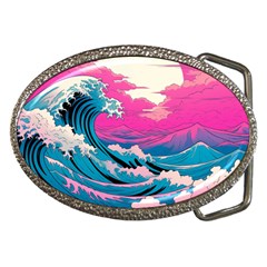 Waves Mountains Sky Belt Buckles