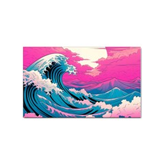 Waves Mountains Sky Sticker (rectangular)