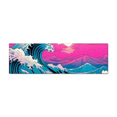 Waves Mountains Sky Sticker (bumper)