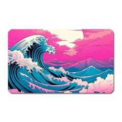 Waves Mountains Sky Magnet (rectangular)