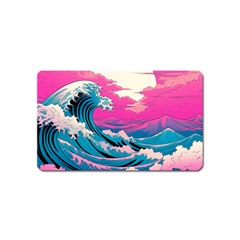 Waves Mountains Sky Magnet (name Card)