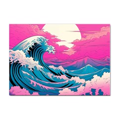 Waves Mountains Sky Sticker A4 (10 Pack)