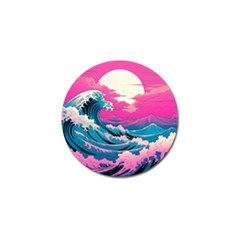 Waves Mountains Sky Golf Ball Marker (4 Pack)