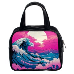 Waves Mountains Sky Classic Handbag (two Sides)