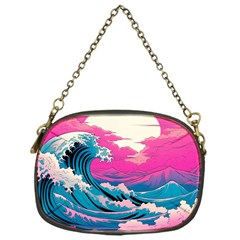 Waves Mountains Sky Chain Purse (one Side)