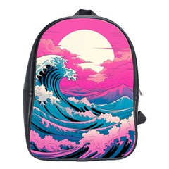 Waves Mountains Sky School Bag (large)