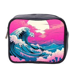 Waves Mountains Sky Mini Toiletries Bag (two Sides)