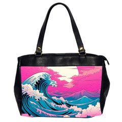 Waves Mountains Sky Oversize Office Handbag (2 Sides)