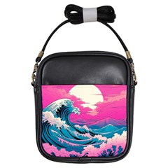 Waves Mountains Sky Girls Sling Bag