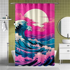 Waves Mountains Sky Shower Curtain 48  X 72  (small) 