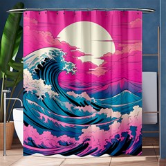 Waves Mountains Sky Shower Curtain 60  X 72  (medium) 