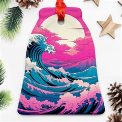 Waves Mountains Sky Bell Ornament (two Sides)