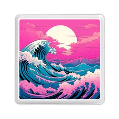 Waves Mountains Sky Memory Card Reader (square)