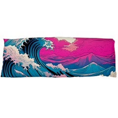 Waves Mountains Sky One Side Body Pillow Cases