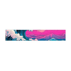 Waves Mountains Sky Premium Plush Fleece Scarf (mini)