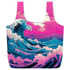 Waves Mountains Sky Full Print Recycle Bag (xxl)